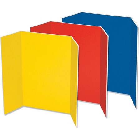 Pacon Presentation Foam Board, Tri-fold, 48"x36", 6/CT, Assorted PAC3868